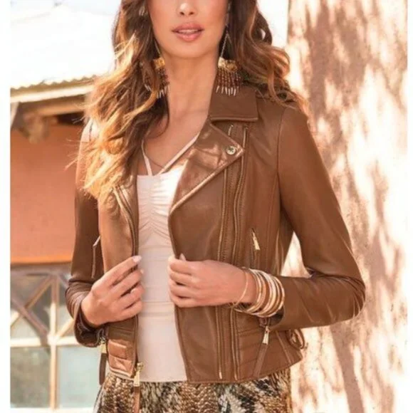 Boston Proper Jackets Coats Lambskin Leather Moto 5off